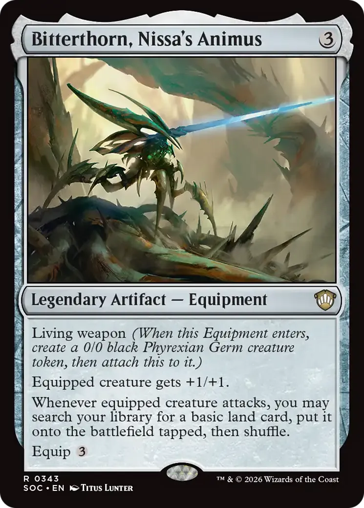 Bitterthorn, Nissa's Animus — Secrets of Strixhaven Commander — Magic: The Gathering