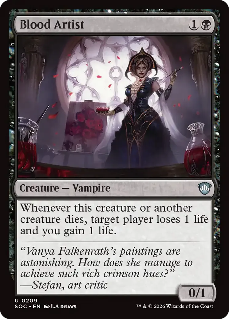 Blood Artist — Secrets of Strixhaven Commander — Magic: The Gathering
