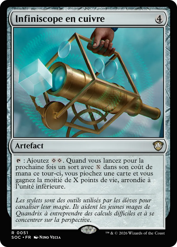 Infiniscope en cuivre — Secrets of Strixhaven Commander — Magic: The Gathering
