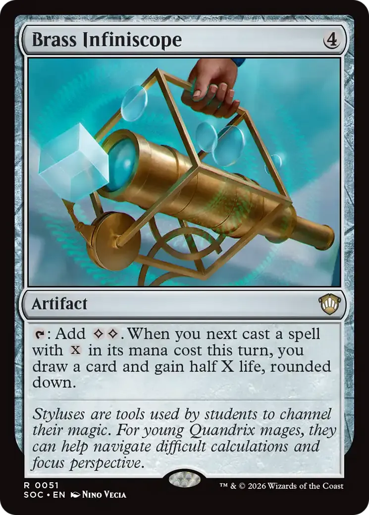 Brass Infiniscope — Secrets of Strixhaven Commander — Magic: The Gathering
