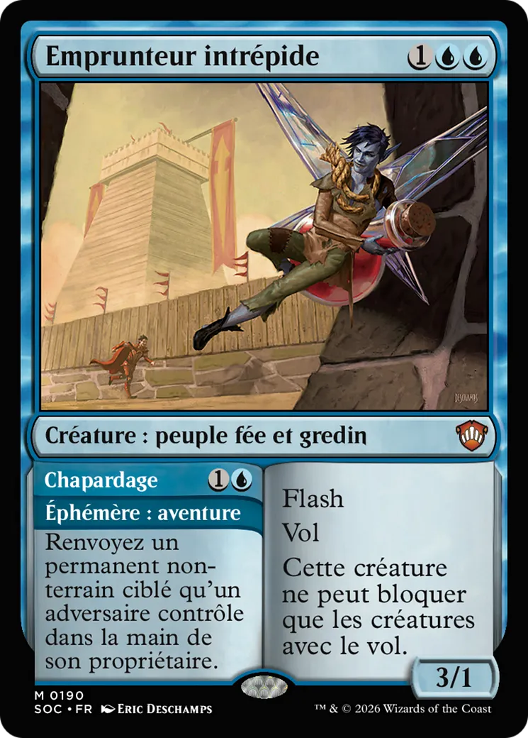 Emprunteur intrépide // Chapardage — Secrets of Strixhaven Commander — Magic: The Gathering