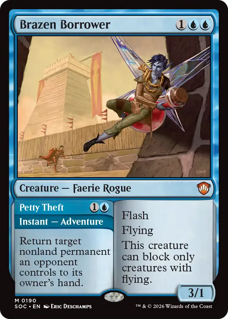 Brazen Borrower // Petty Theft — Secrets of Strixhaven Commander — Magic: The Gathering