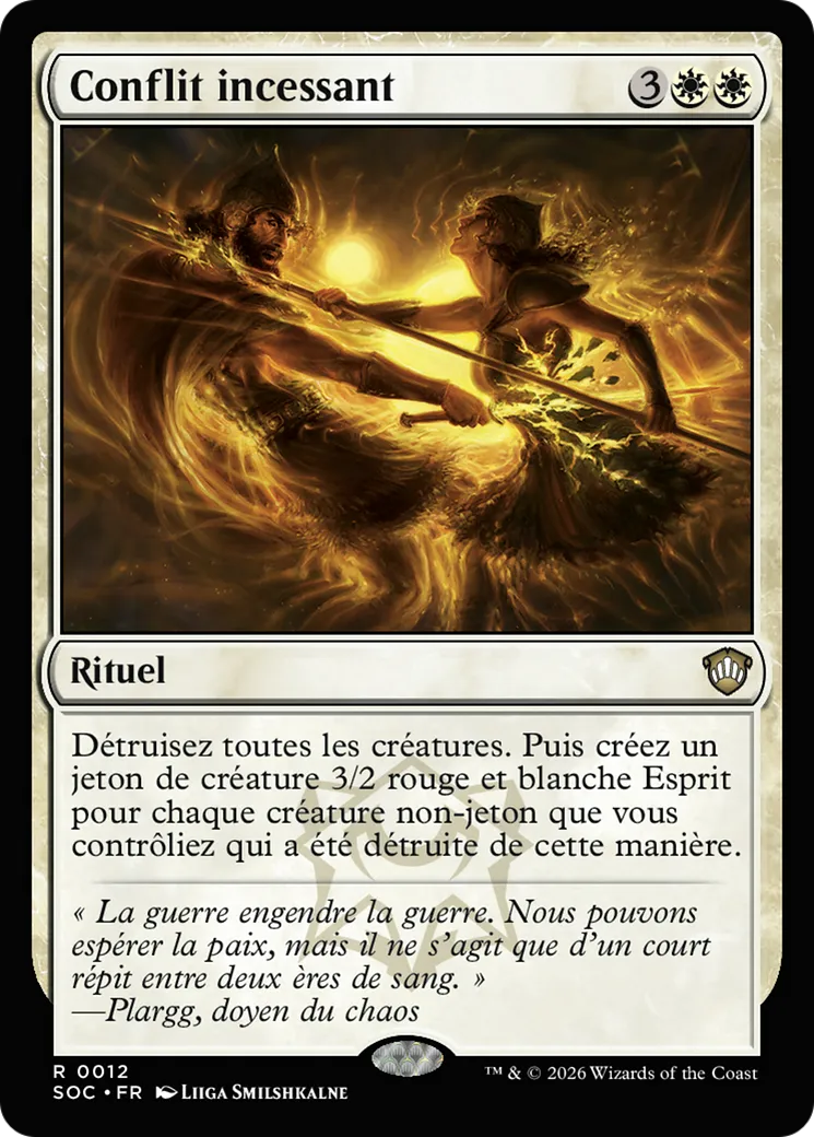 Conflit incessant — Secrets of Strixhaven Commander — Magic: The Gathering