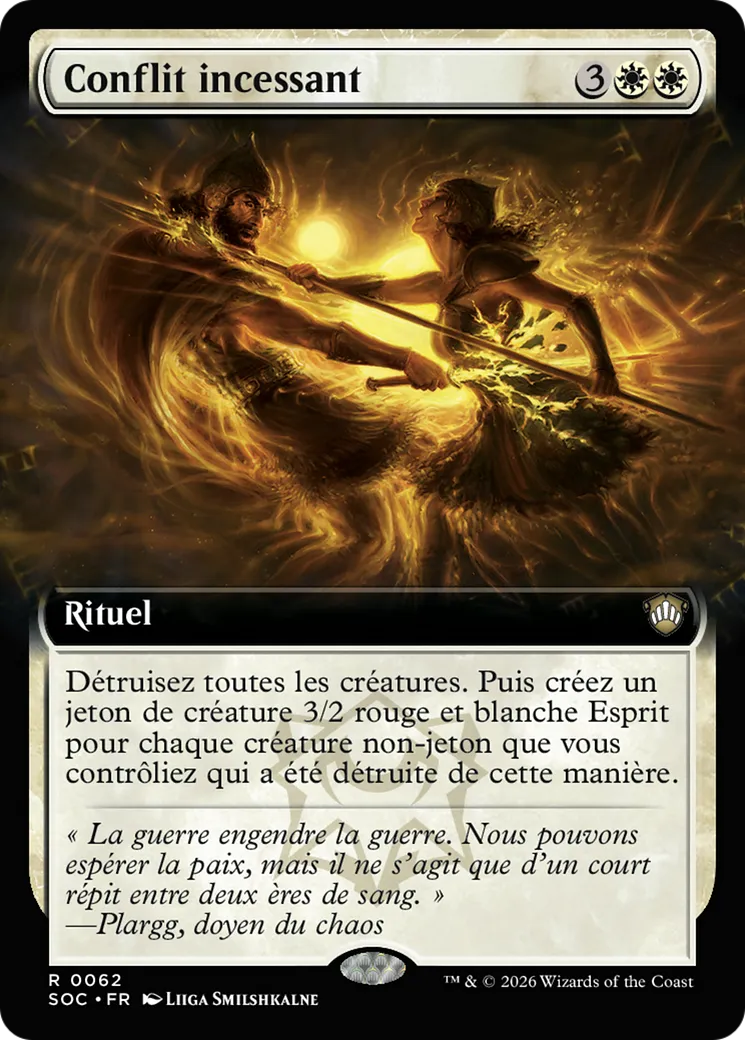 Conflit incessant — Secrets of Strixhaven Commander — Magic: The Gathering