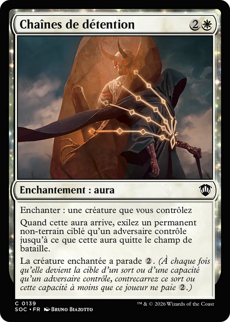 Chaînes de détention — Secrets of Strixhaven Commander — Magic: The Gathering