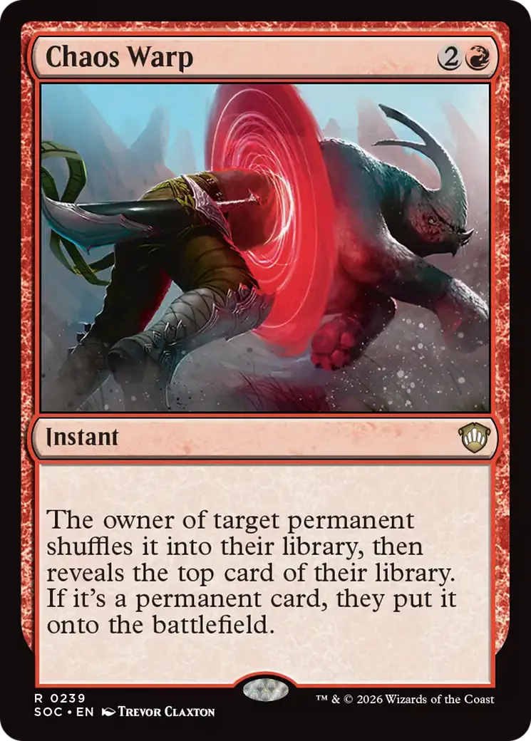Chaos Warp — Secrets of Strixhaven Commander — Magic: The Gathering