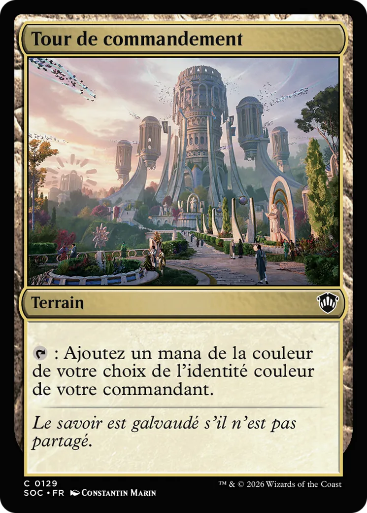 Tour de commandement — Secrets of Strixhaven Commander — Magic: The Gathering