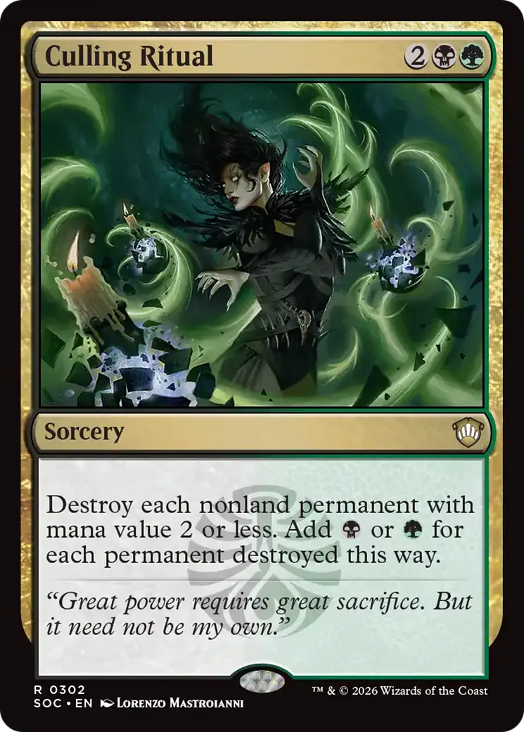 Culling Ritual — Secrets of Strixhaven Commander — Magic: The Gathering