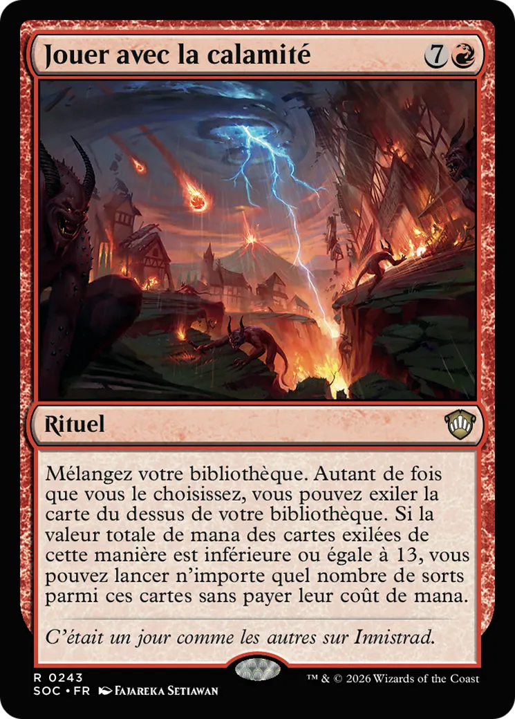 Jouer avec la calamité — Secrets of Strixhaven Commander — Magic: The Gathering