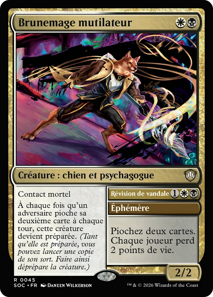 Brunemage mutilateur // Vandal's Edit — Secrets of Strixhaven Commander — Magic: The Gathering