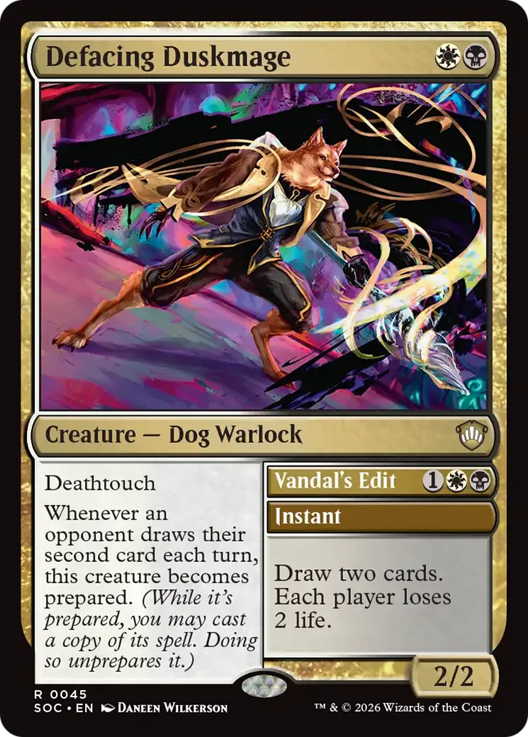 Brunemage mutilateur // Vandal's Edit — Secrets of Strixhaven Commander — Magic: The Gathering
