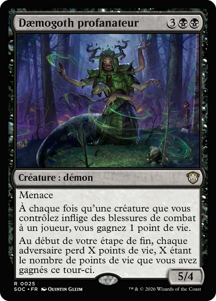Dæmogoth profanateur — Secrets of Strixhaven Commander — Magic: The Gathering
