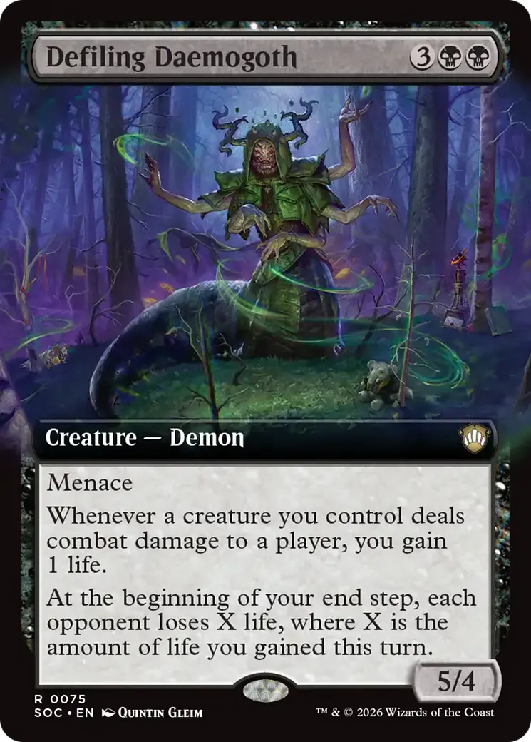 Defiling Daemogoth — Secrets of Strixhaven Commander — Magic: The Gathering