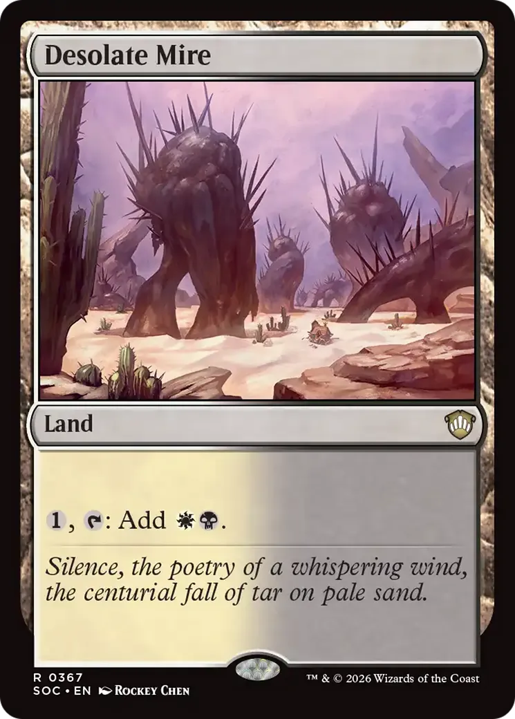 Desolate Mire — Secrets of Strixhaven Commander — Magic: The Gathering