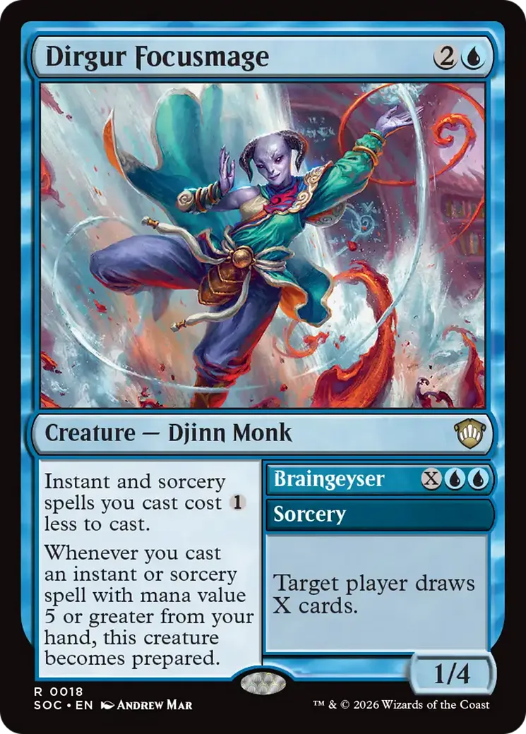 Dirgur Focusmage // Braingeyser — Secrets of Strixhaven Commander — Magic: The Gathering