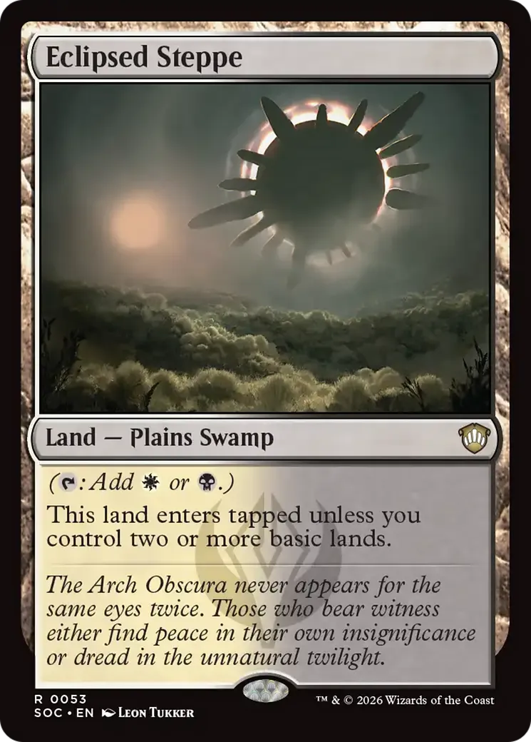 Eclipsed Steppe from Secrets of Strixhaven Commander - Magic: The Gathering