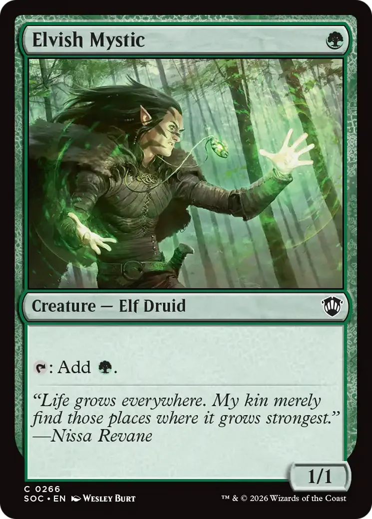 Elvish Mystic — Secrets of Strixhaven Commander — Magic: The Gathering