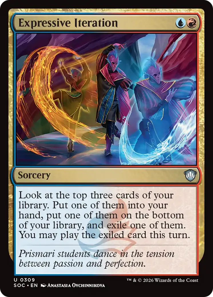 Expressive Iteration — Secrets of Strixhaven Commander — Magic: The Gathering