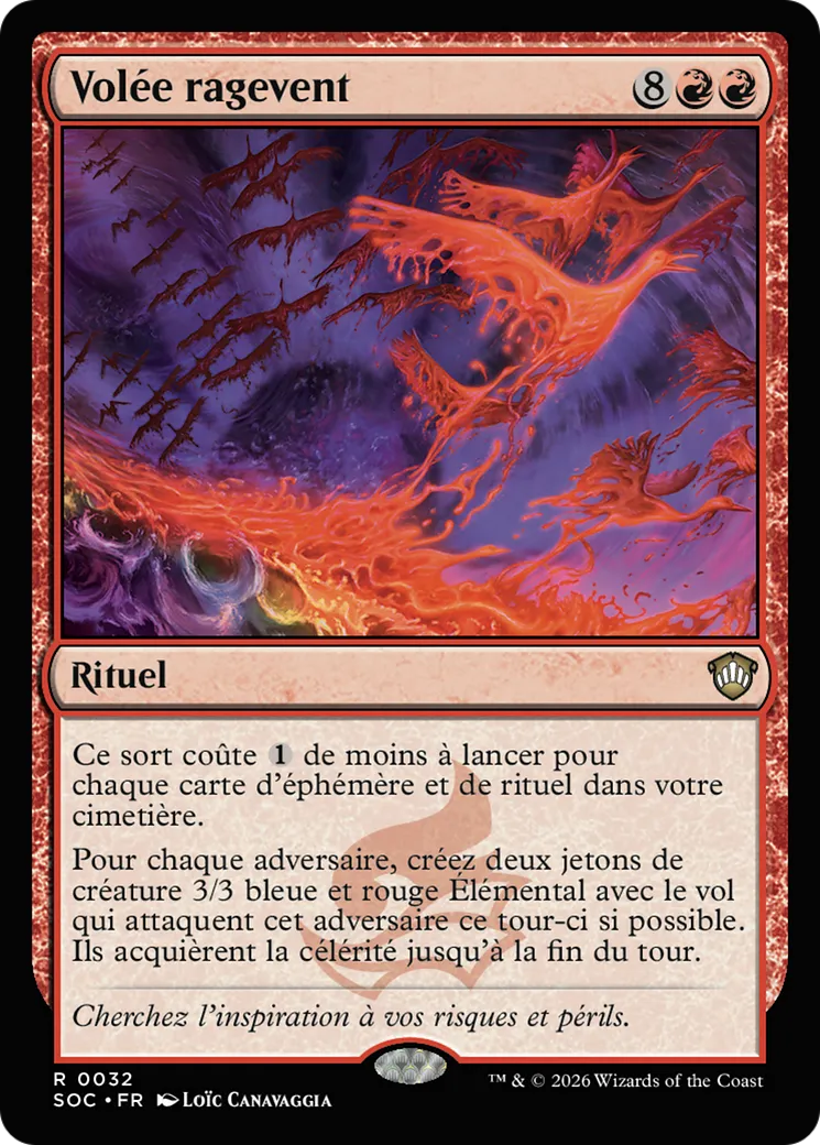Volée ragevent — Secrets of Strixhaven Commander — Magic: The Gathering