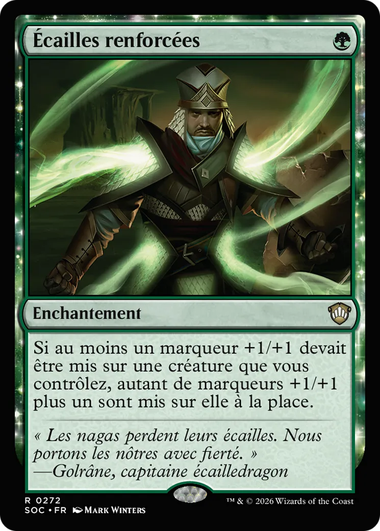 Écailles renforcées — Secrets of Strixhaven Commander — Magic: The Gathering
