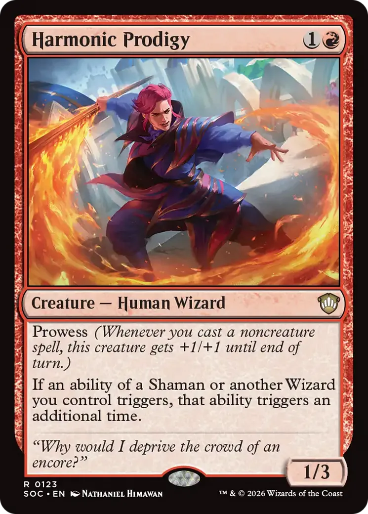 Harmonic Prodigy — Secrets of Strixhaven Commander — Magic: The Gathering