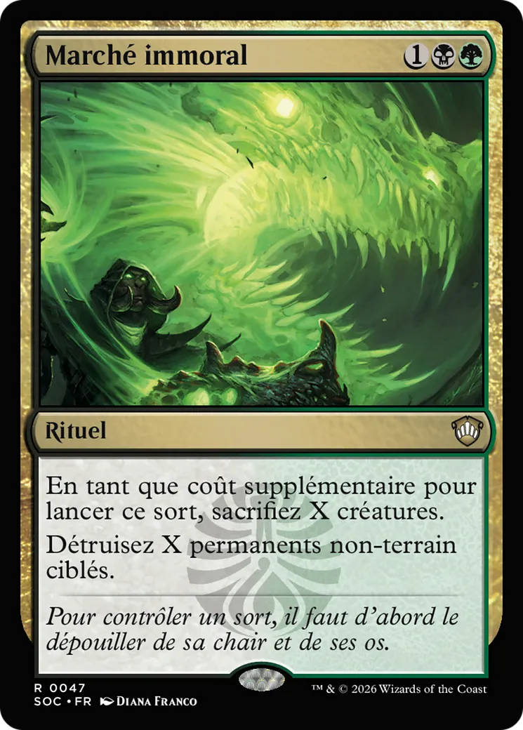 Marché immoral — Secrets of Strixhaven Commander — Magic: The Gathering