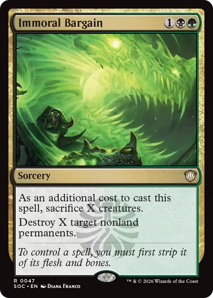 Immoral Bargain — Secrets of Strixhaven Commander — Magic: The Gathering