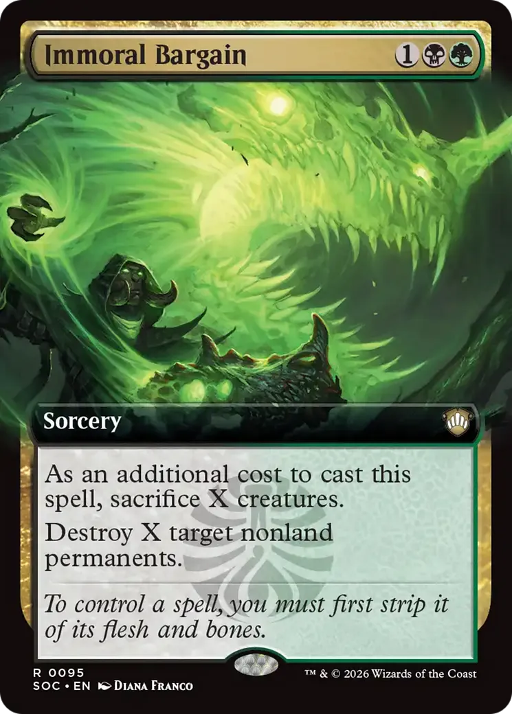 Immoral Bargain — Secrets of Strixhaven Commander — Magic: The Gathering