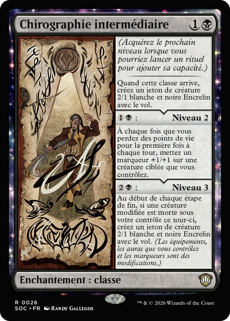 Chirographie intermédiaire — Secrets of Strixhaven Commander — Magic: The Gathering