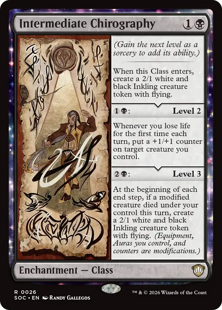 Chirographie intermédiaire — Secrets of Strixhaven Commander — Magic: The Gathering