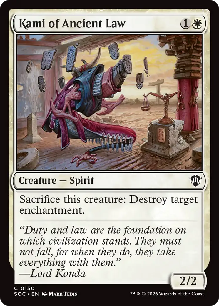 Kami of Ancient Law — Secrets of Strixhaven Commander — Magic: The Gathering