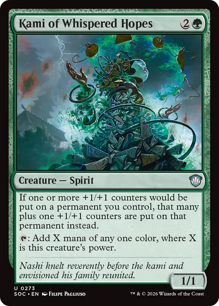 Kami of Whispered Hopes — Secrets of Strixhaven Commander — Magic: The Gathering