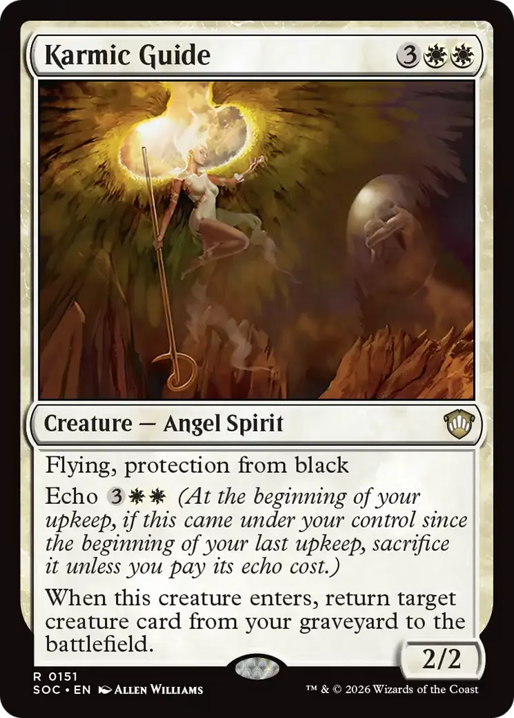 Karmic Guide — Secrets of Strixhaven Commander — Magic: The Gathering