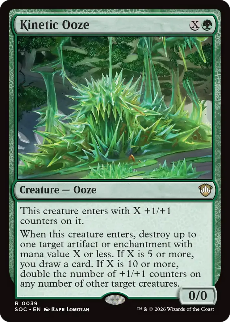 Kinetic Ooze from Secrets of Strixhaven Commander - Magic: The Gathering