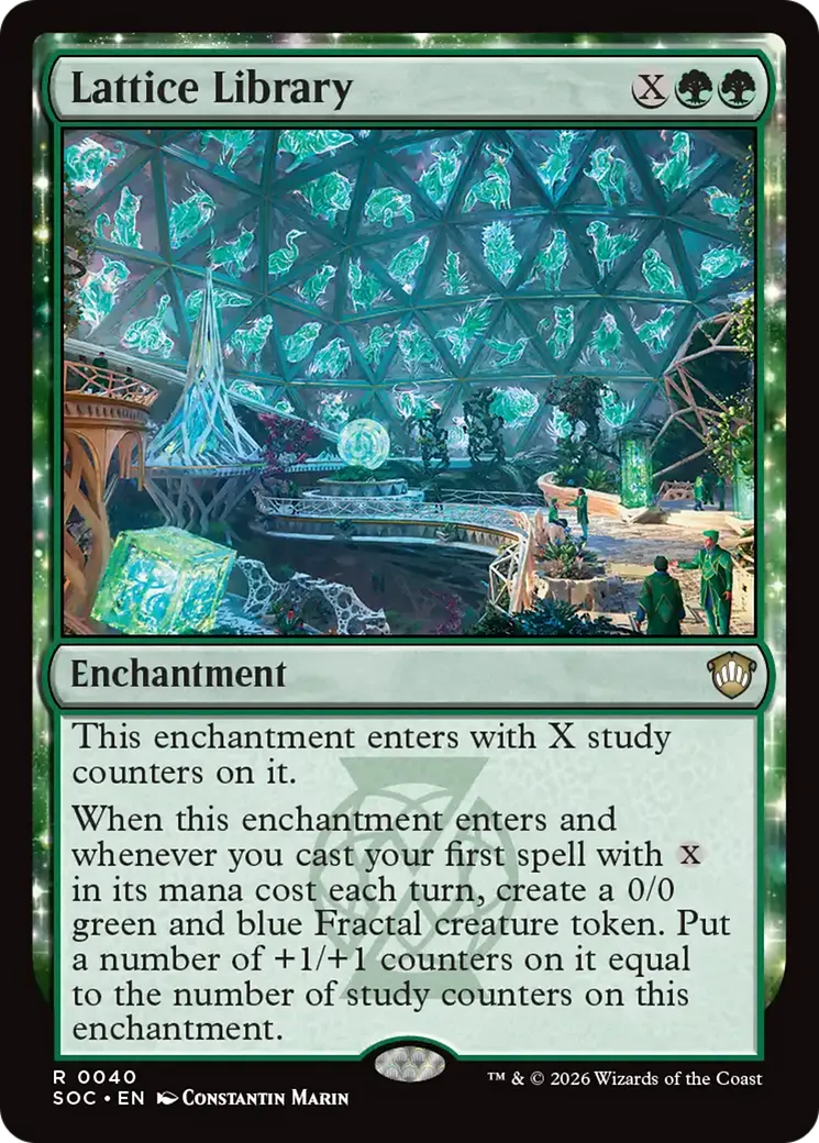 Lattice Library — Secrets of Strixhaven Commander — Magic: The Gathering