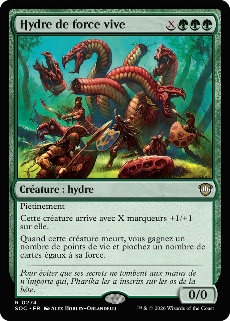 Hydre de force vive — Secrets of Strixhaven Commander — Magic: The Gathering