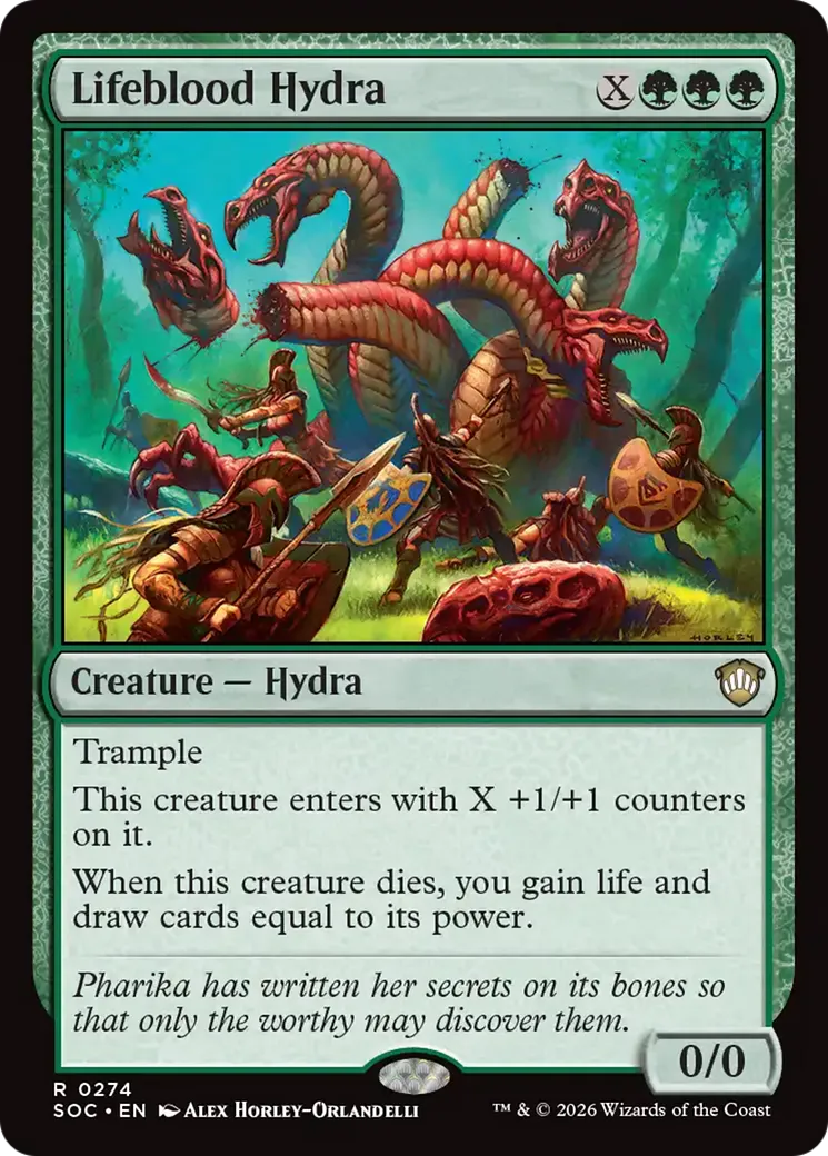 Lifeblood Hydra — Secrets of Strixhaven Commander — Magic: The Gathering