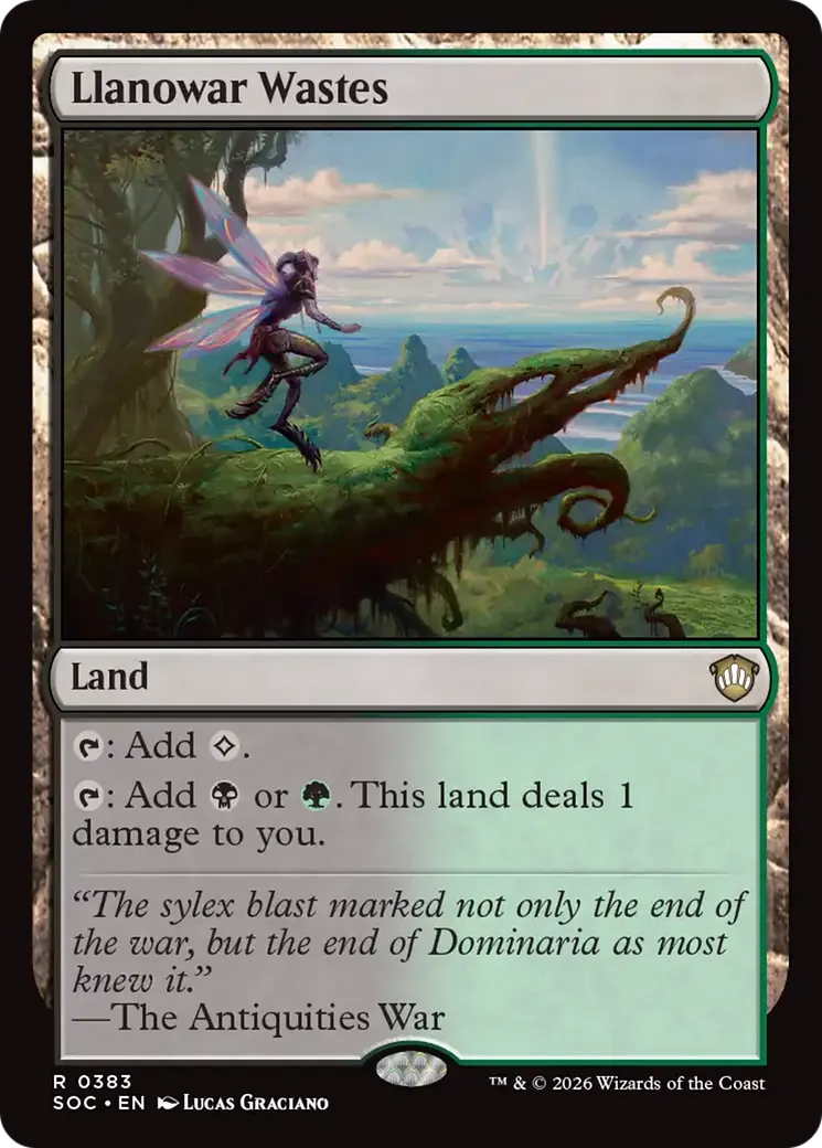 Llanowar Wastes — Secrets of Strixhaven Commander — Magic: The Gathering