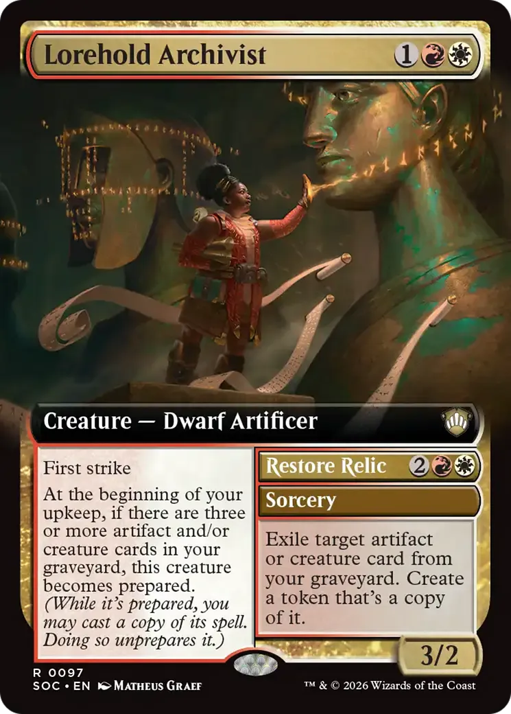 Lorehold Archivist // Restore Relic — Secrets of Strixhaven Commander — Magic: The Gathering