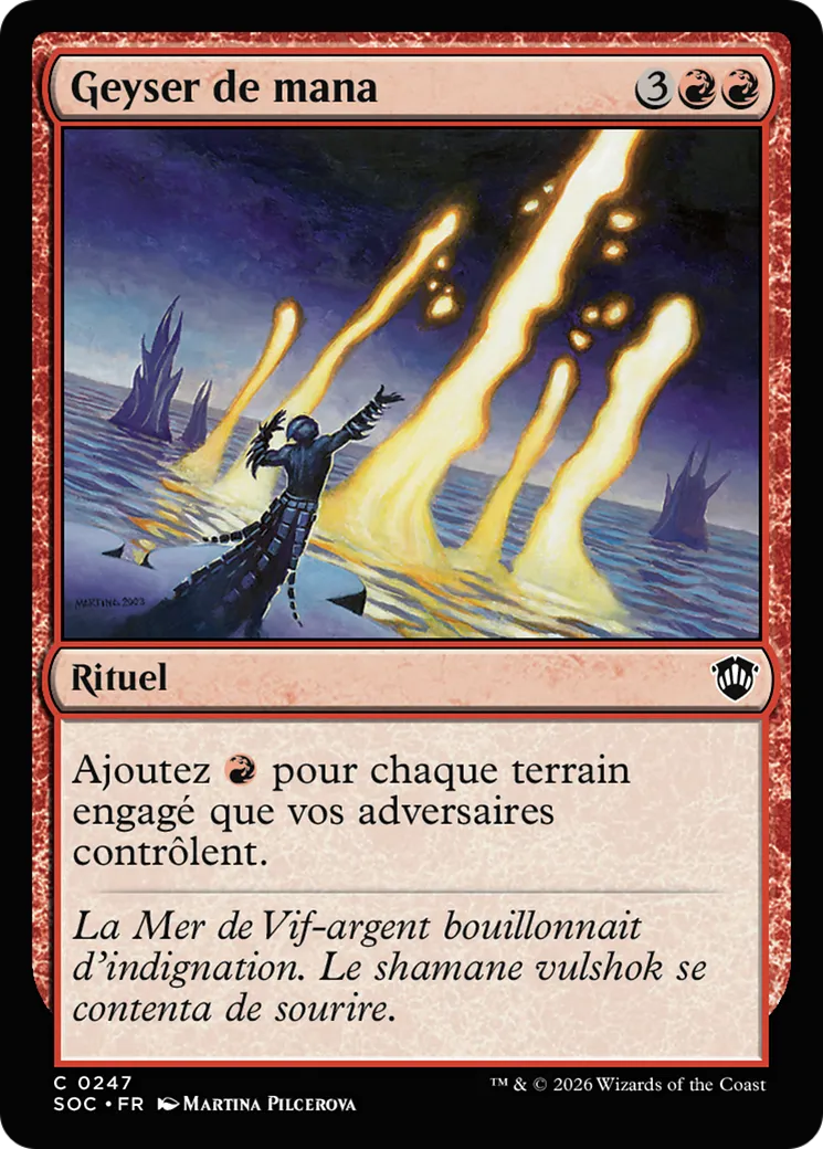 Geyser de mana — Secrets of Strixhaven Commander — Magic: The Gathering
