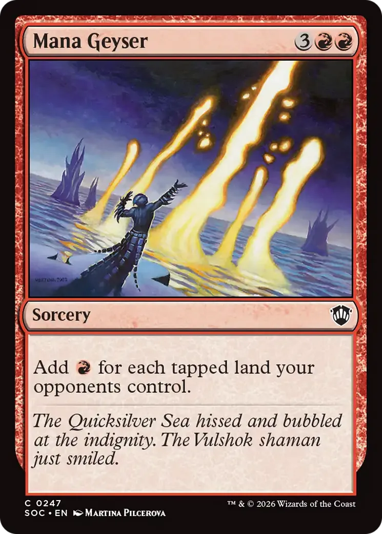 Mana Geyser — Secrets of Strixhaven Commander — Magic: The Gathering