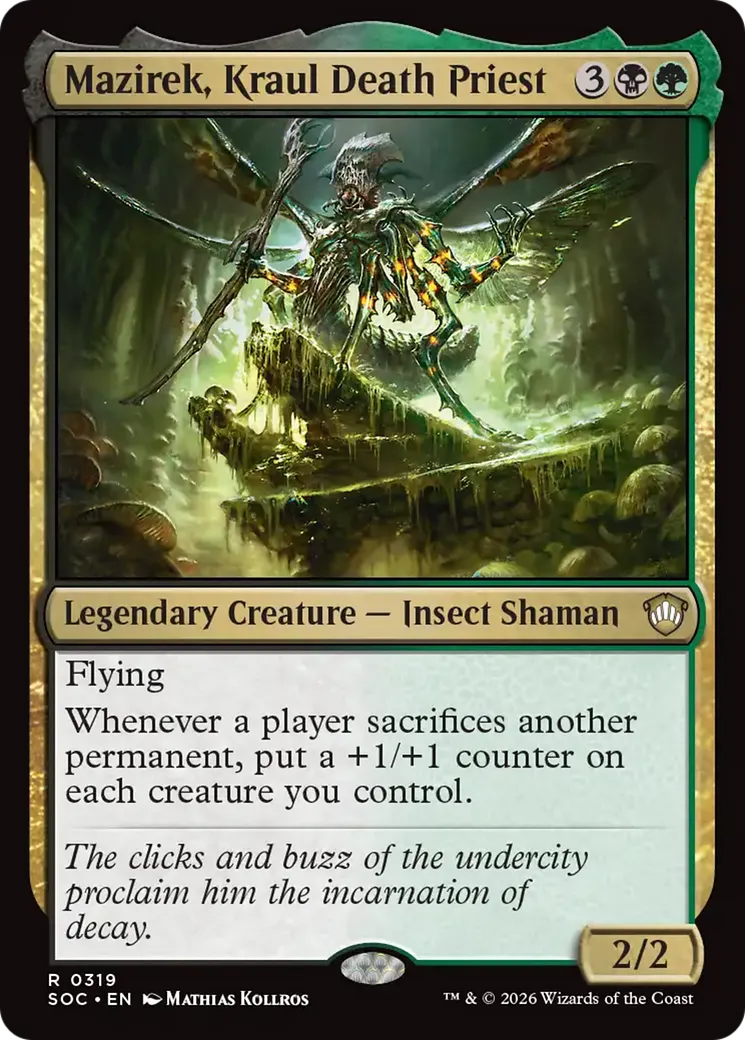 Mazirek, Kraul Death Priest — Secrets of Strixhaven Commander — Magic: The Gathering