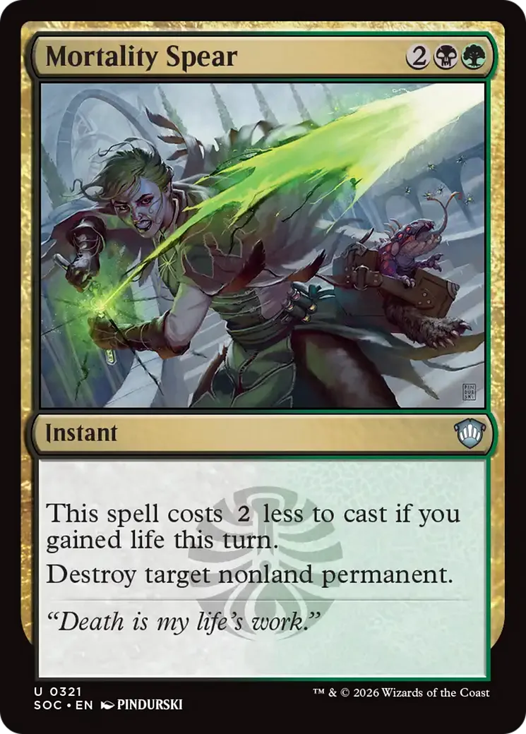 Mortality Spear — Secrets of Strixhaven Commander — Magic: The Gathering