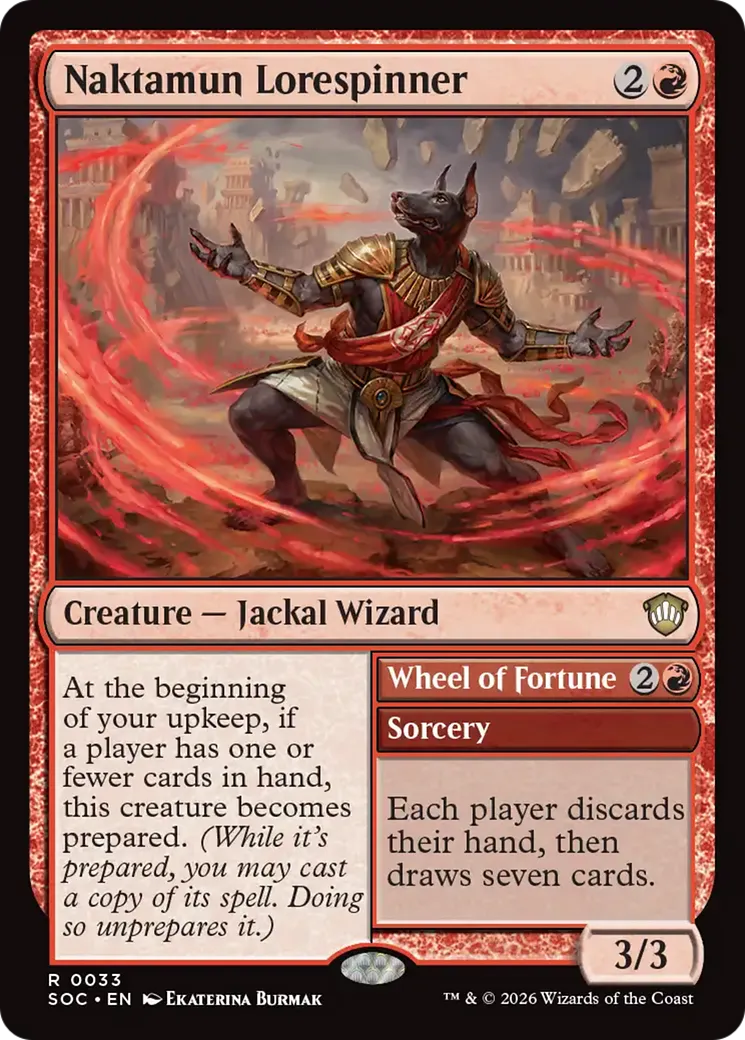 Naktamun Lorespinner // Wheel of Fortune — Secrets of Strixhaven Commander — Magic: The Gathering