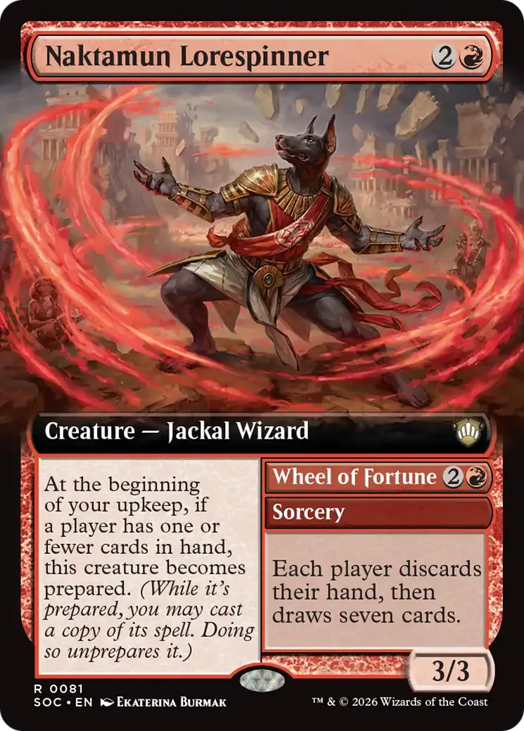 Naktamun Lorespinner // Wheel of Fortune — Secrets of Strixhaven Commander — Magic: The Gathering