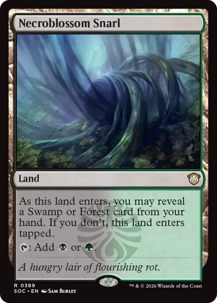Necroblossom Snarl — Secrets of Strixhaven Commander — Magic: The Gathering