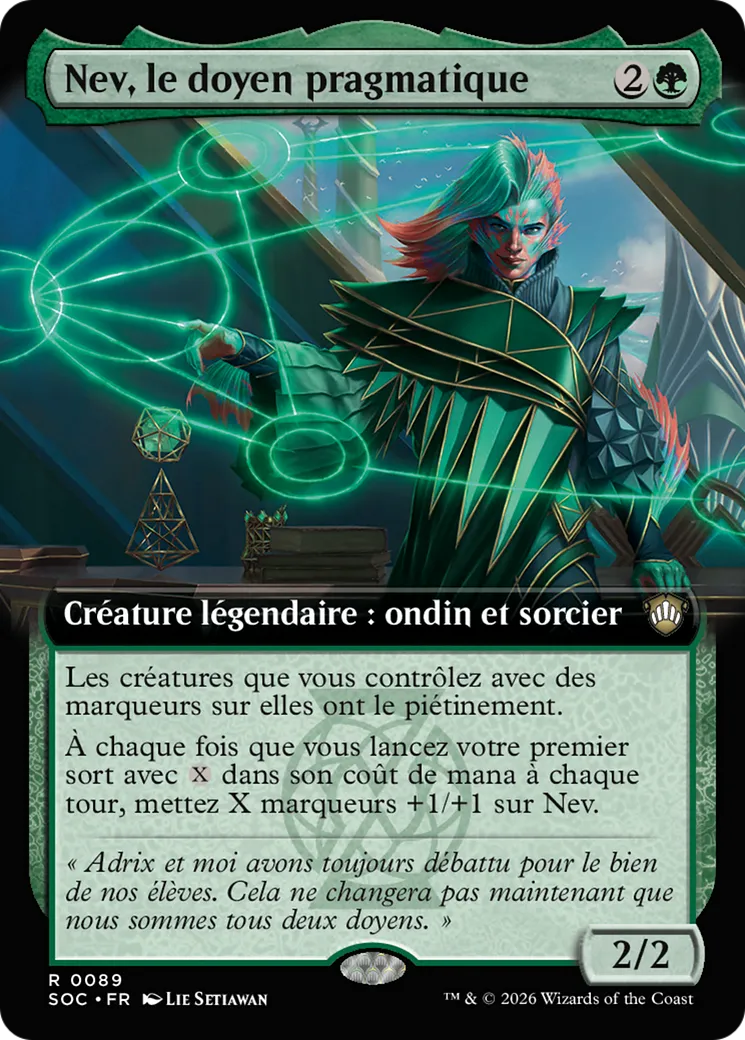 Nev, le doyen pragmatique — Secrets of Strixhaven Commander — Magic: The Gathering