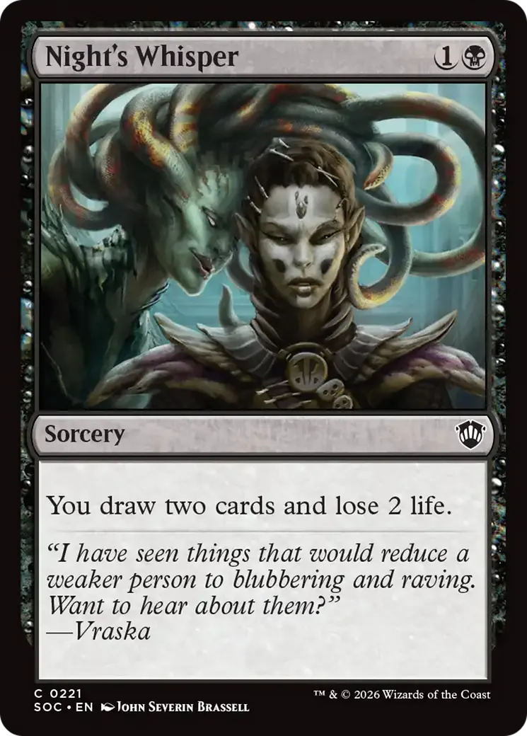 Chuchotements nocturnes — Secrets of Strixhaven Commander — Magic: The Gathering