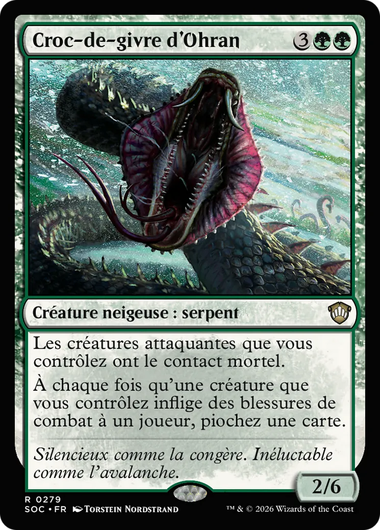 Croc-de-givre d'Ohran — Secrets of Strixhaven Commander — Magic: The Gathering