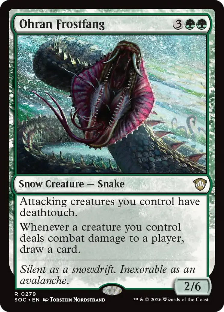Ohran Frostfang — Secrets of Strixhaven Commander — Magic: The Gathering